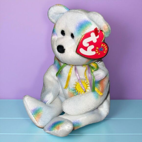 Ty Beanie Baby Other - 2000 Ty Beanie Baby “Cheery” Bear Rainbow Sun Plush With Tag P55
